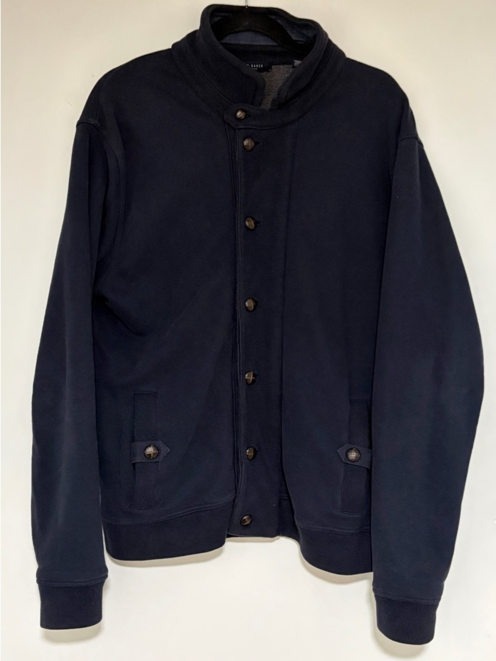 Ted Baker London Men’s Navy Knit Cardigan Jacket Size 5/ XL